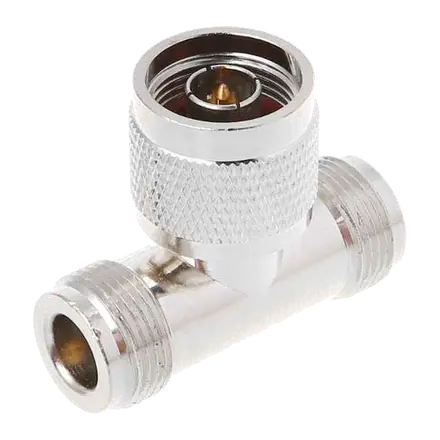 DY7-030 Adaptador en T N Macho a Doble N Hembra