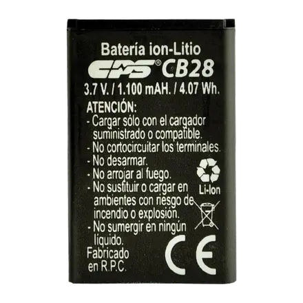 Batería CPS CB-28 Li-Ion 3,7V 1100 mAh para CPS CP-225
