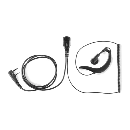 Microauricular Ergonómico Tipo Gancho Jetfon JR-1702 Conector K (2 Pines Tipo Kenwood)