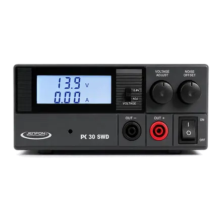 Jetfon PC-30 SWD Fuente de Alimentación Estabilizada 20A / 30A Pico con Medidor Digital