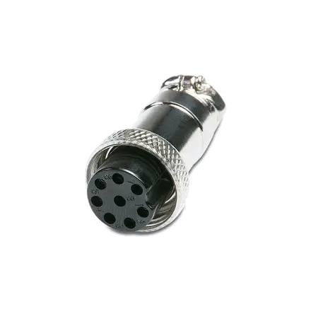 Conector Chasis Metálico Hembra 8 Pines P7-08-H para Micrófono de Radio