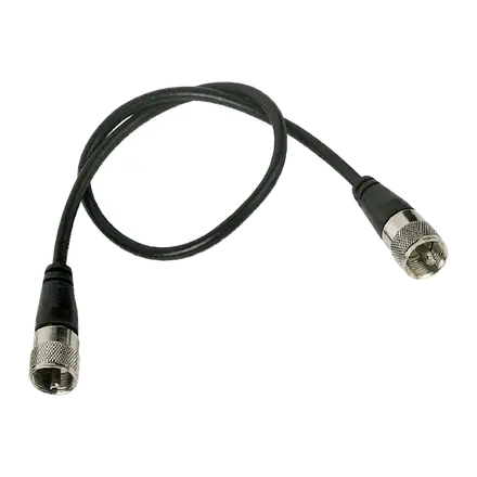 Latiguillo Coaxial RG-58 de 50 cm con Conectores PL-259 Macho a Macho