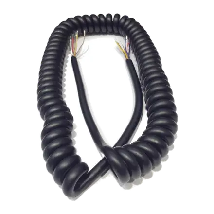 Cable de micrófono rizado C8 cables pelados