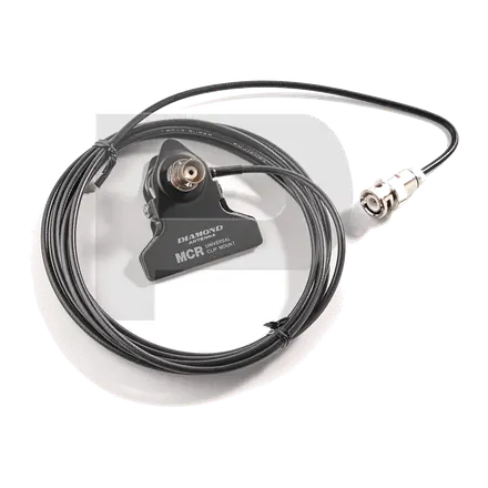 Diamond MCR II Soporte tipo pinza y cable de antena BNC