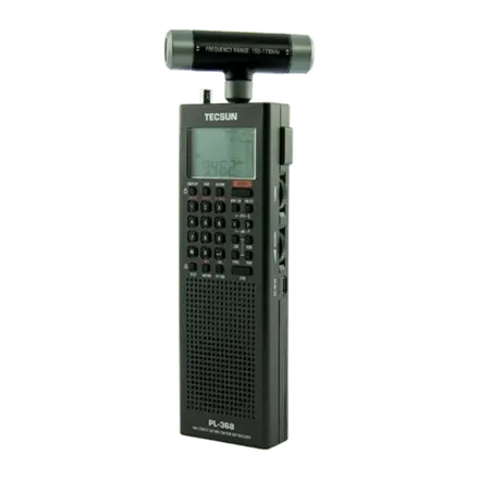 Tecsun PL-368 negro Receptor multibanda