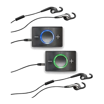 Kit Ceecoach Duo Negro, pareja intercom Bluetooth para deportes