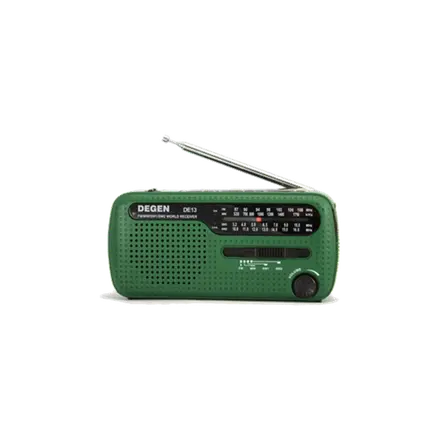 Degen DE13 DSP by Tecsun Radio AM/FM/SW solar de emergencia