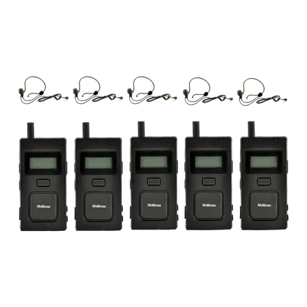 Multicom MC-11, Kit de 5 Intercomunicadores digitales