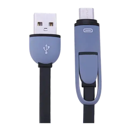 Cable USB 2 en 1 micro USB y Tipo C