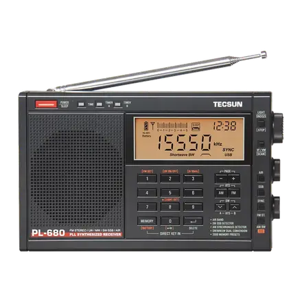 Tecsun PL-680 Negro receptor multibanda