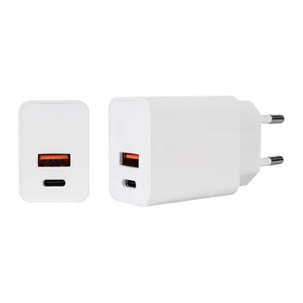 PNI CHG300 Cargador USB doble (tipo A y C) 30W 3A