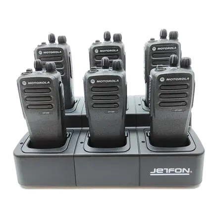 Jetfon Multi M-1400 Cargador múltiple Walkies Motorola DP1400 y CP040