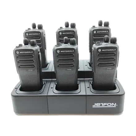 Jetfon Multi M-1400 Cargador múltiple Walkies Motorola DP1400 y CP040