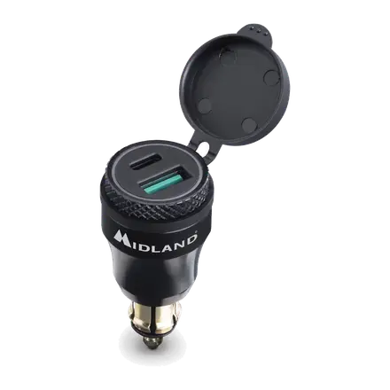 Midland Mp-Din-Usb Cargador USB + USB-C