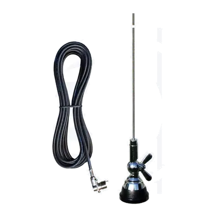 Sirio SMA 108-550S Antena móvil 1/4″ Inox (108-550 Mhz) con base S