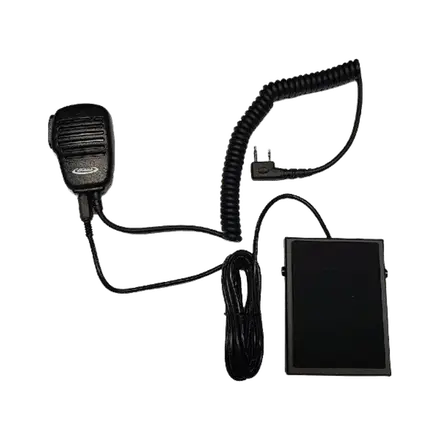 Pack pedal PTT + Micro-altavoz JR-4002 para Walkies Kenwood