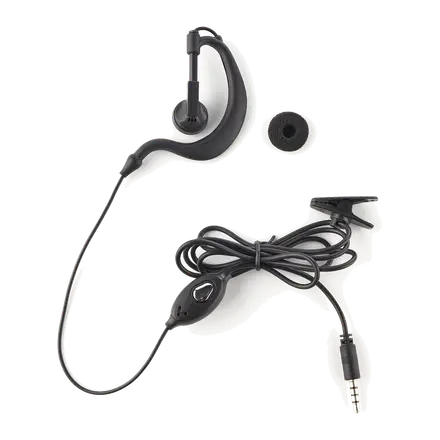 Microauricular Ergonómico Tipo Gancho Dynascan AD-09+ Conector Y-Vx