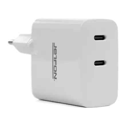 Jetfon CH45W Cargador Rápido Doble USB-C 45W