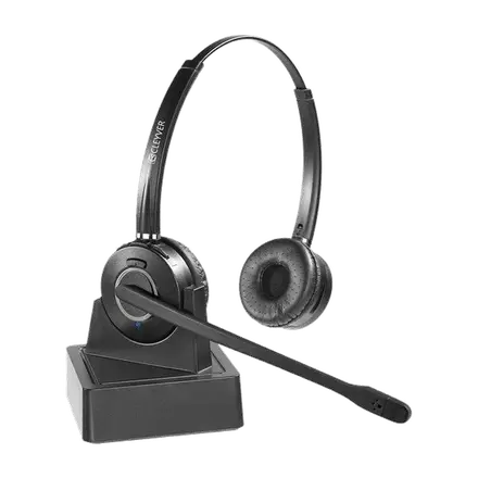Cleyver HW15 Auricular inalámbrico duo para teléfonos DECT