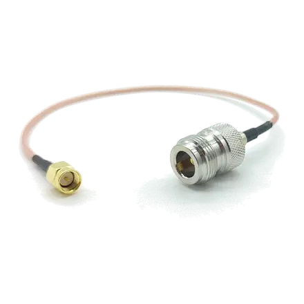 Cable de extensión coaxial RG-316, 25cm, SMA (M) a N (F)