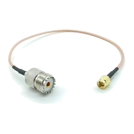 Cable de extensión coaxial RG-316 de 25 cm – Conectores SMA (M) a PL (F)