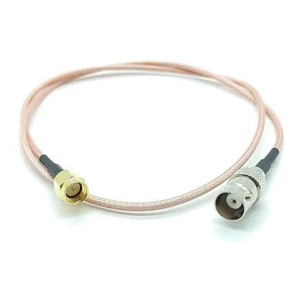 Cable de extensión coaxial RG-316, 50cm, SMA (M) a BNC (F)