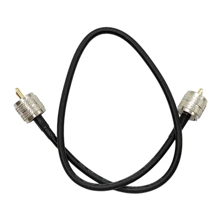 Cable de extensión coaxial RG-58 50 cm con 2 conectores PL-259 macho