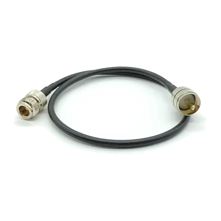 Cable de extensión coaxial RG58, 50cm, N (F) a PL (M)