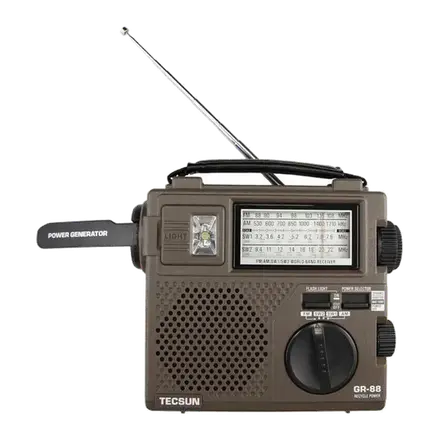 Tecsun GR-88P Receptor AM/FM/SW con dinamo