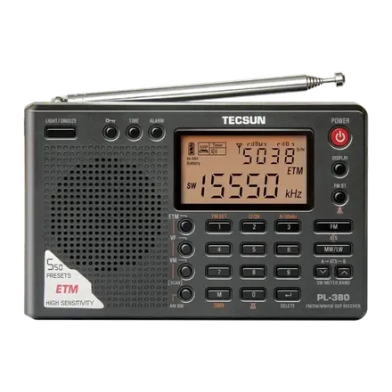Tecsun PL-380 Receptor DSP (FM estéreo/SW/MW/LW)