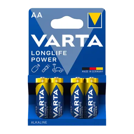 Varta Longlife Power Pila Alcalina AA B4