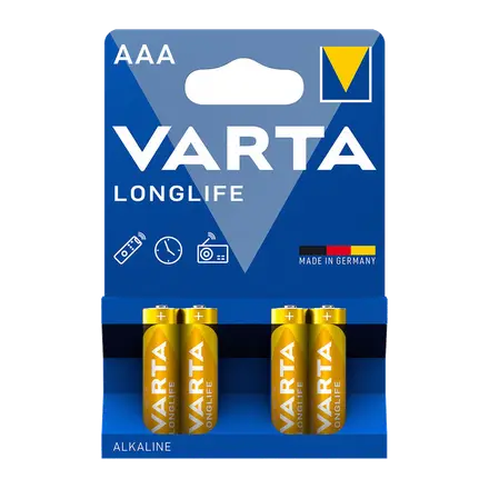 Varta Longlife Pila Alcalina AAA B4