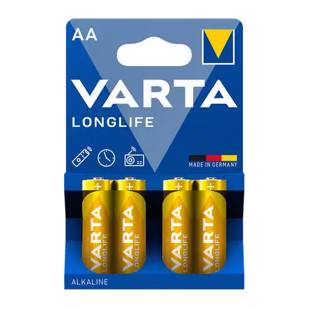 Varta Longlife Pila Alcalina AA B4