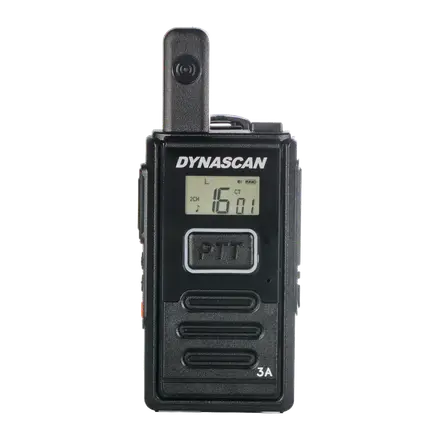 Dynascan 3A walkie PMR446 compacto con pantalla LCD