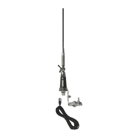 Antena CB Sirio GL27 soporte retrovisor y 4m cable RG58